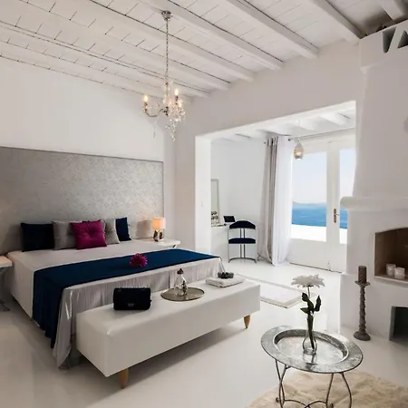 ホテル Extravagant Mykonos - Pousha - 5 Bedrooms - Sea Front Location - Whitewashed Architecture 4*